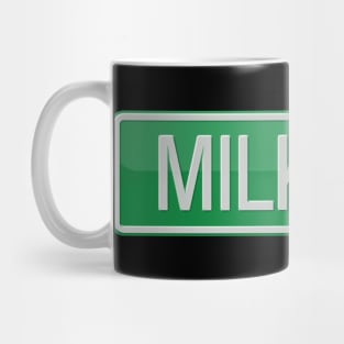 Milky Way Street Sign T-shirt Mug